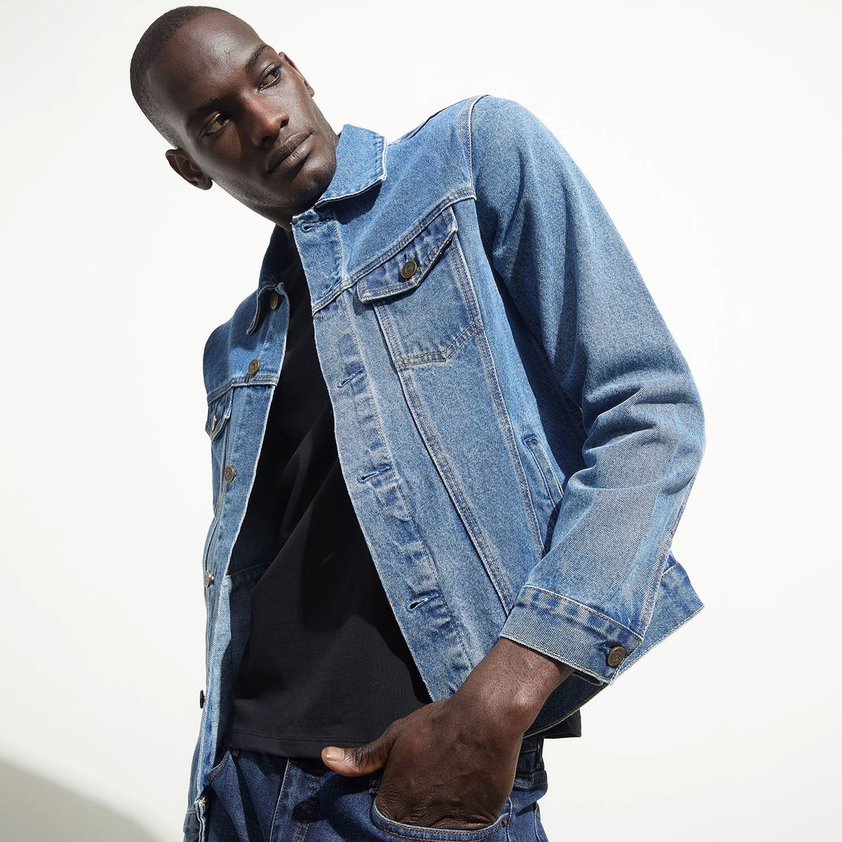 WOLF&HANK - Wolf & Hank Chaqueta Denim 100% Algodón Hombre