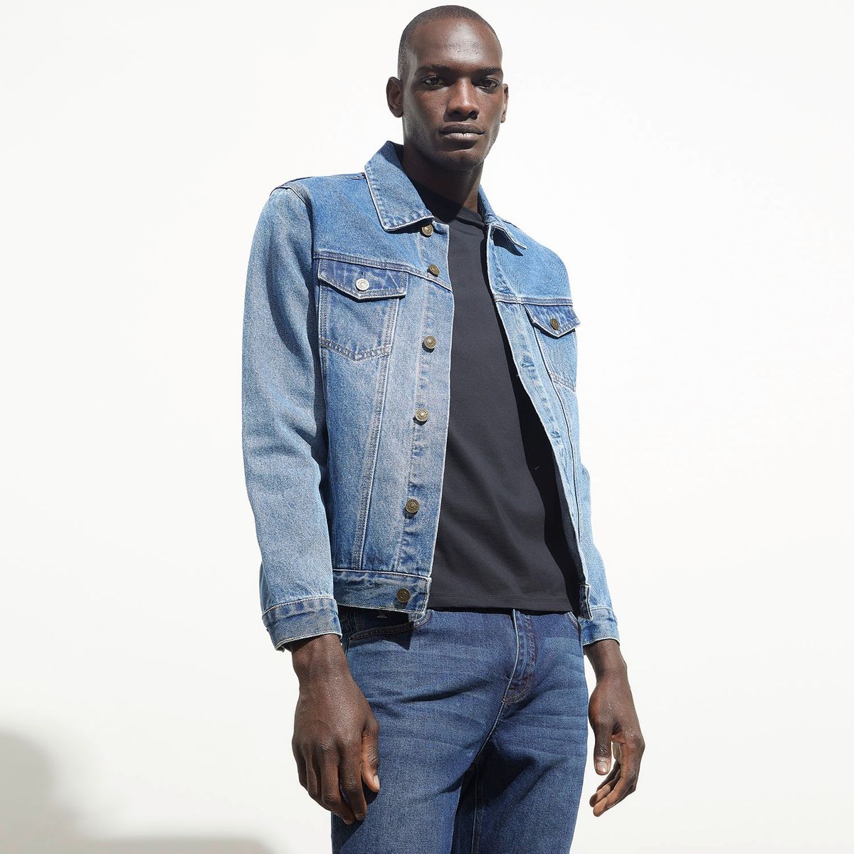 WOLF&HANK - Wolf & Hank Chaqueta Denim 100% Algodón Hombre