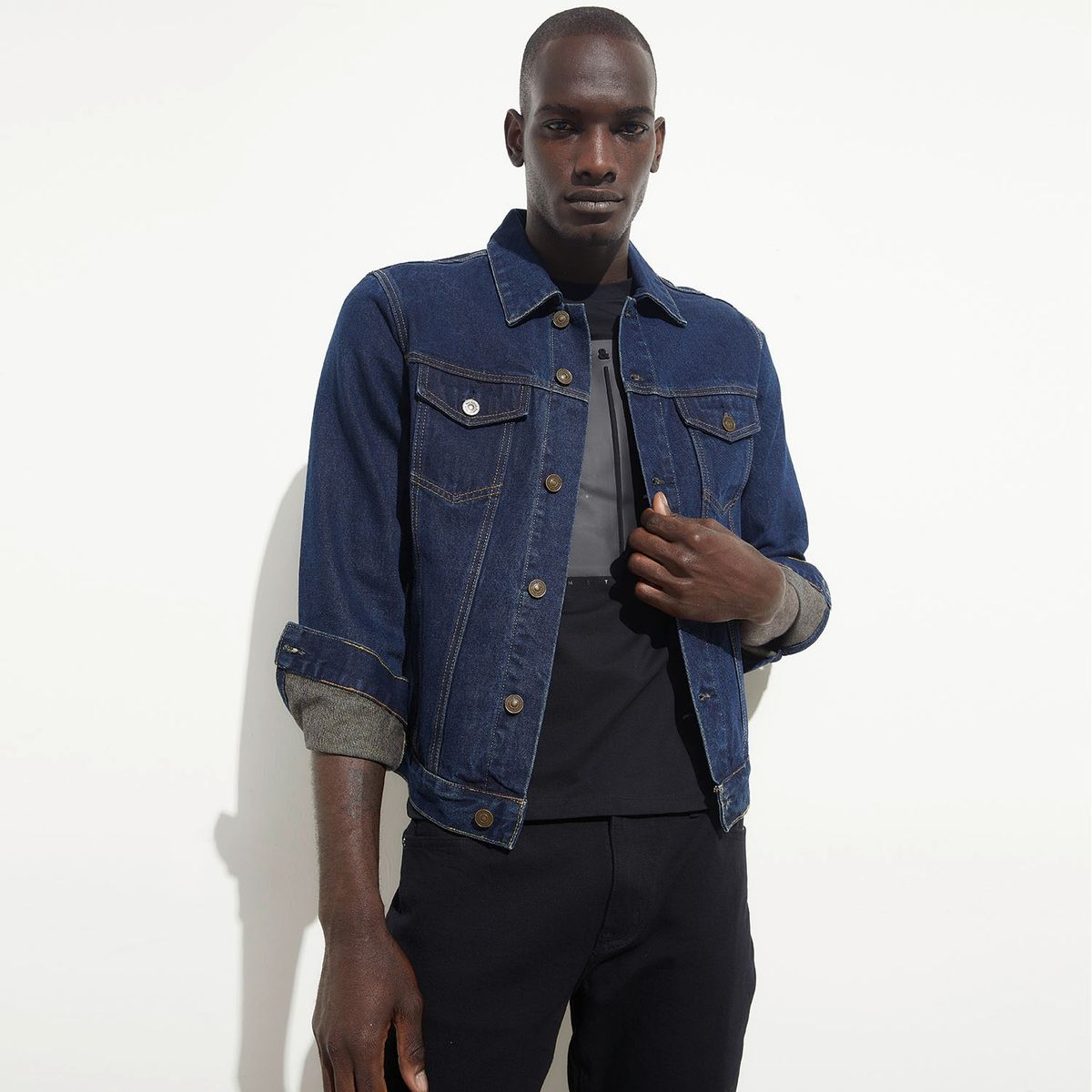 WOLF&HANK - Wolf & Hank Chaqueta Denim 100% Algodón Hombre
