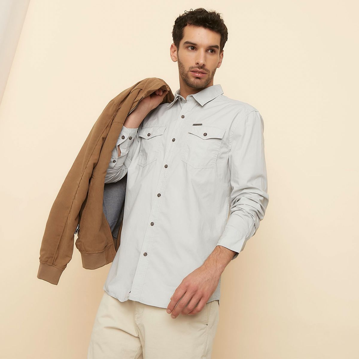 UNIVERSITY CLUB - Camisa Casual Manga Larga Hombre University Club