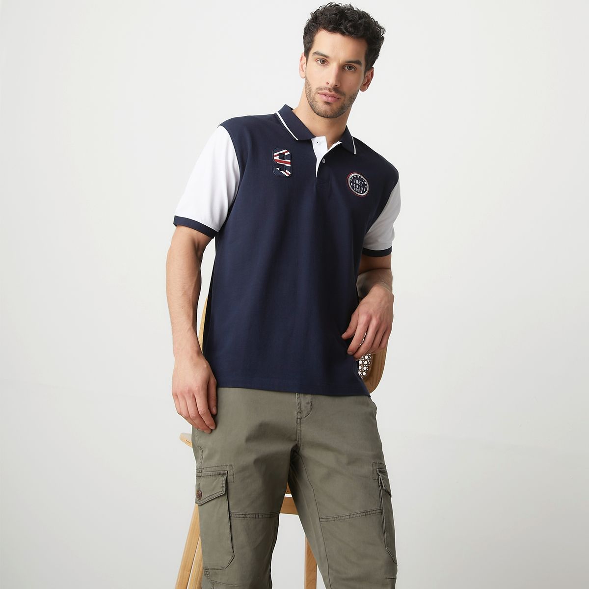 UNIVERSITY CLUB - Polera Slim Fit Manga Corta Hombre University Club