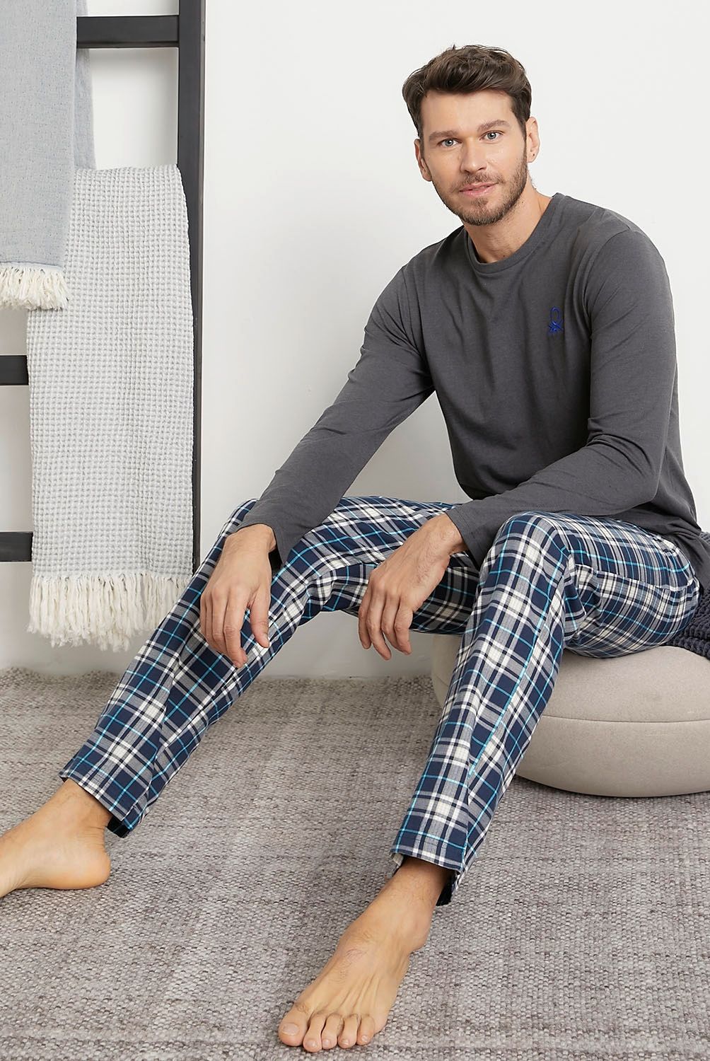 BENETTON - Pijama Largo Hombre Benetton