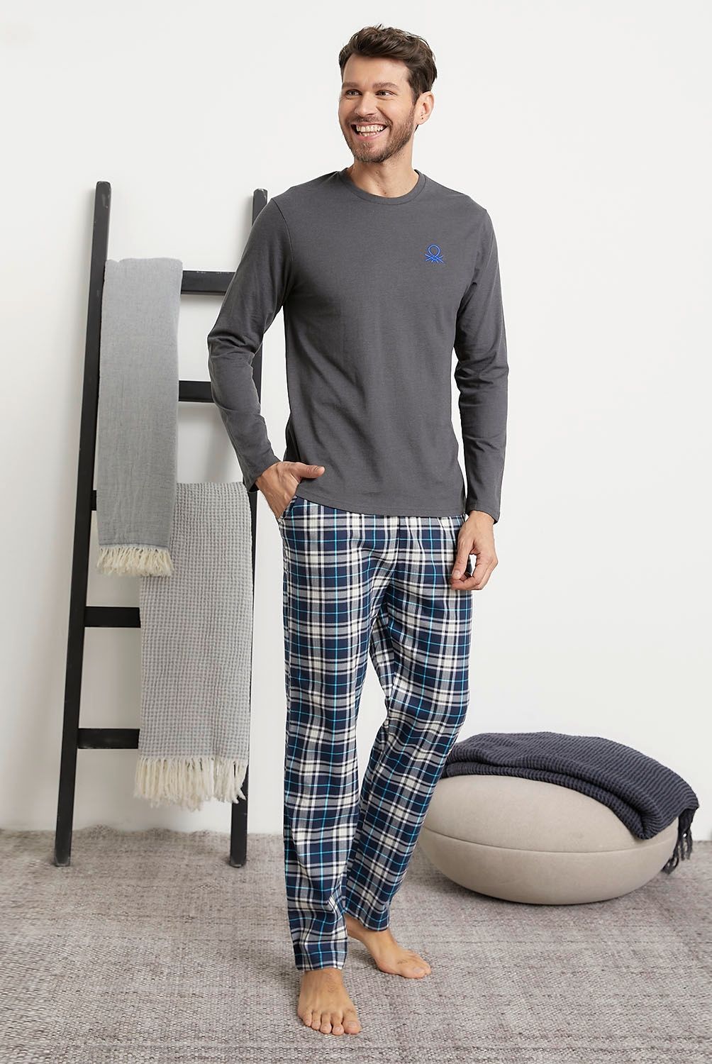 BENETTON - Pijama Largo Hombre Benetton