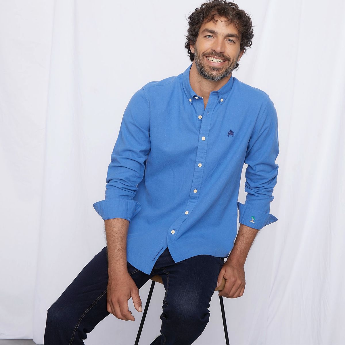 CASCAIS - Camisa Lino Blend Sustentable Hombre Cascais