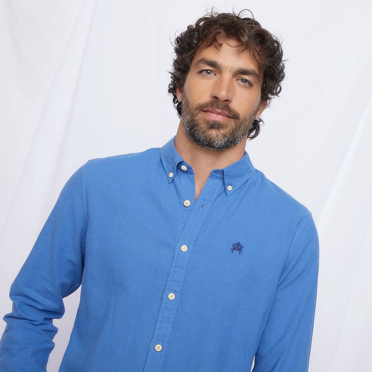 CASCAIS - Camisa Lino Blend Sustentable Hombre Cascais