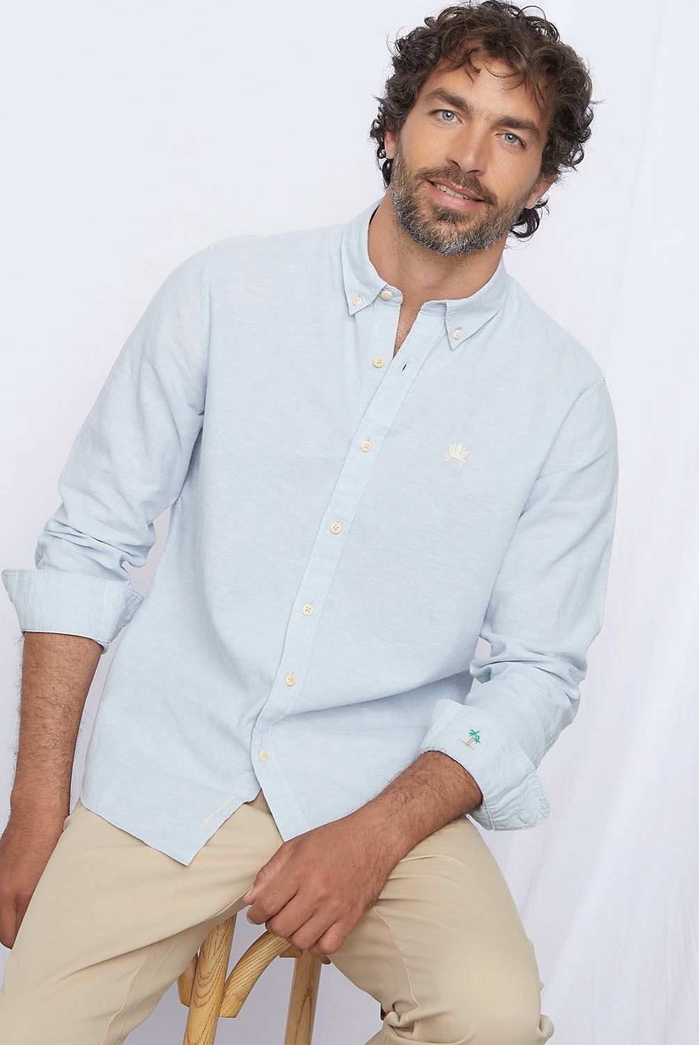 CASCAIS - Camisa Lino Blend Sustentable Hombre Cascais