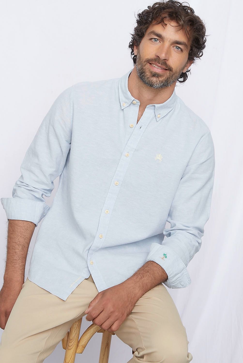 CASCAIS - Cascais Camisa Lino Blend Hombre