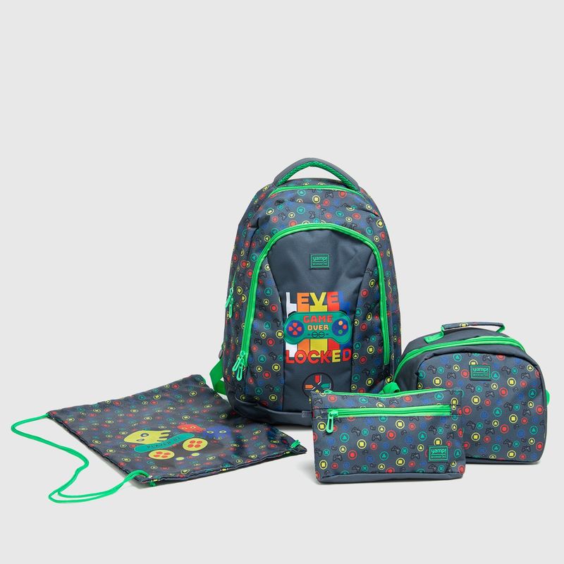 YAMP - Yamp Mochila Infantil + 1 Lonchera + 1 Estuche + 1 Morral