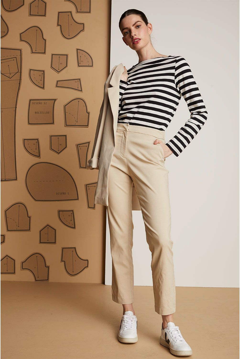 UNIVERSITY CLUB - Pantalón Skinny Sastrero Tiro Alto Mujer University Club