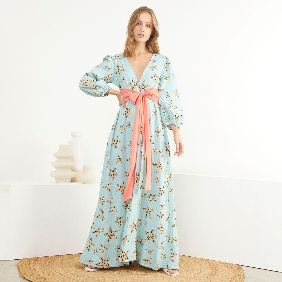 BASEMENT - Basement Vestido Lino por Fran Larrain