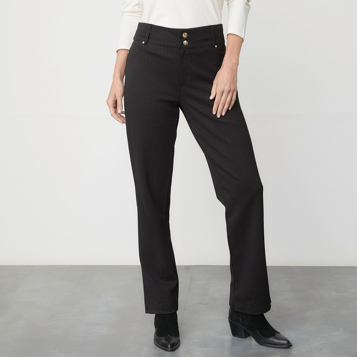 S COCCI - Stefano Cocci Pantalón Recto Tiro Medio Mujer