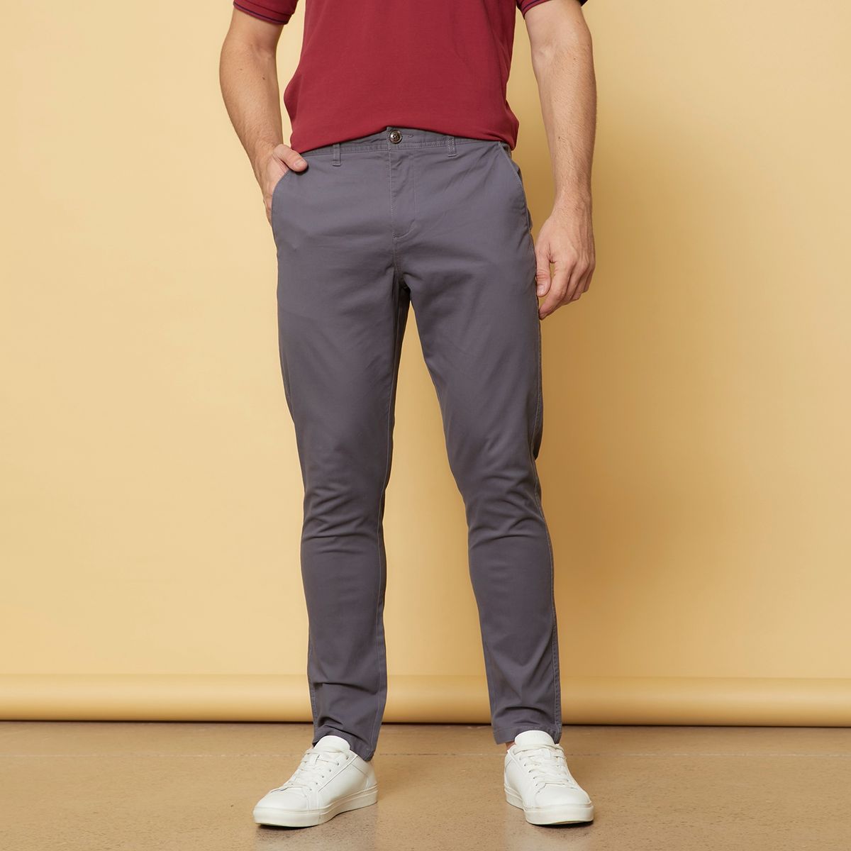 UNIVERSITY CLUB - Pantalón Chino Slim Fit Algodón University Club Hombre