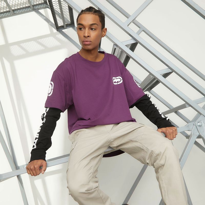 ECKO - Polera Manga Larga Algodón Hombre Ecko