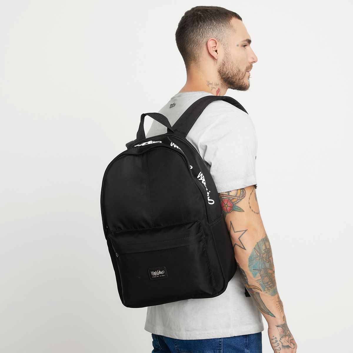 MOSSIMO - Bolso Negro Hombre Mossimo