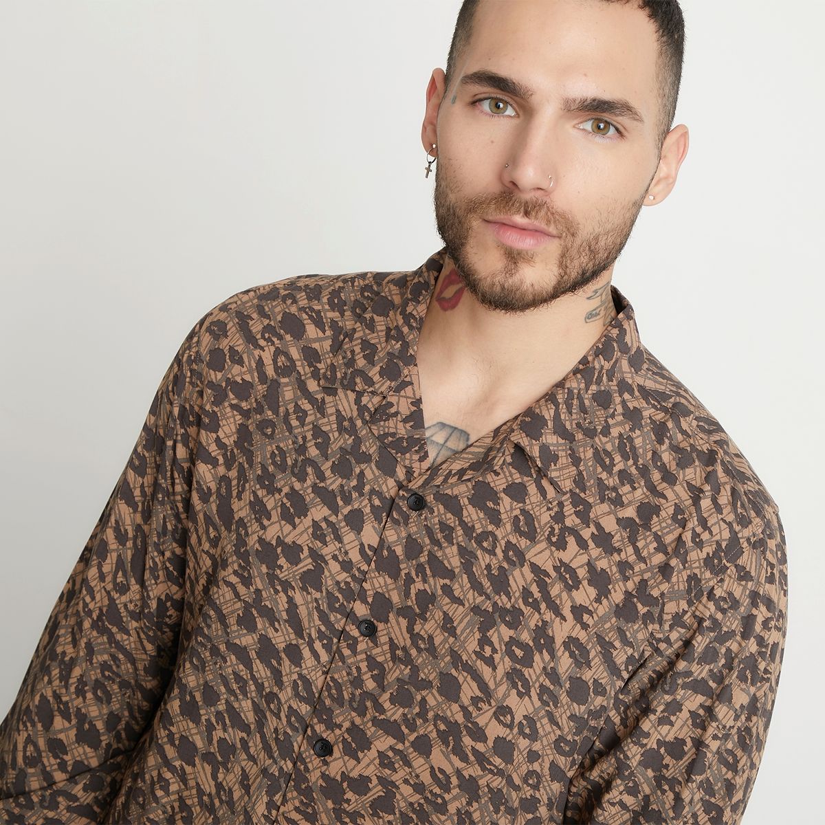 MOSSIMO - Mossimo Camisa Casual Manga Larga Hombre