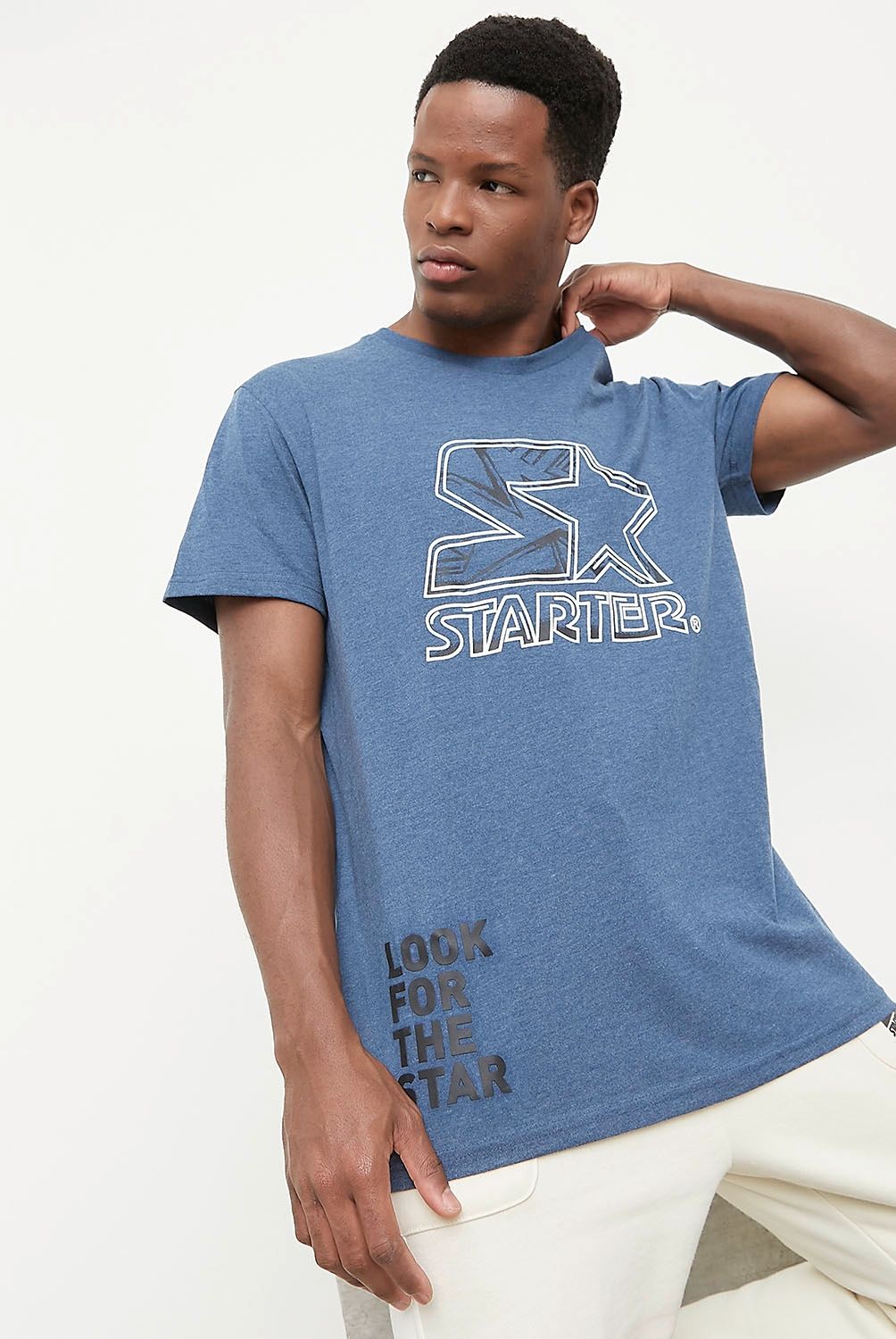 STARTER - Polera Manga Corta Long Fit Hombre Starter