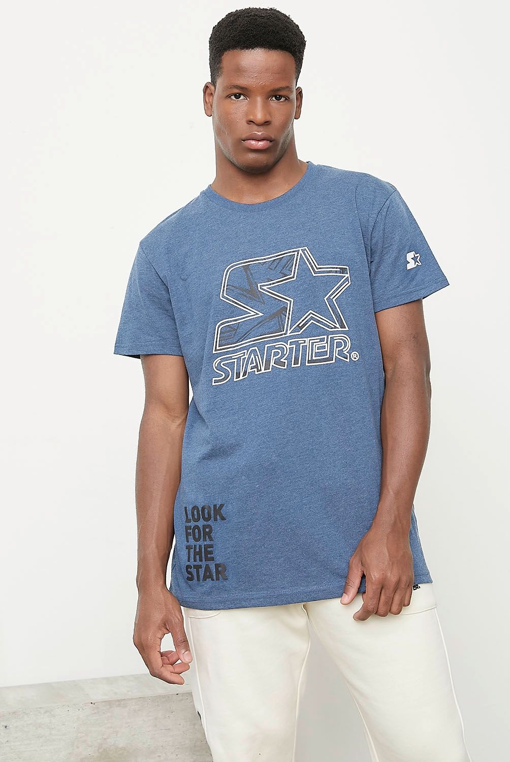 STARTER - Polera Manga Corta Long Fit Hombre Starter