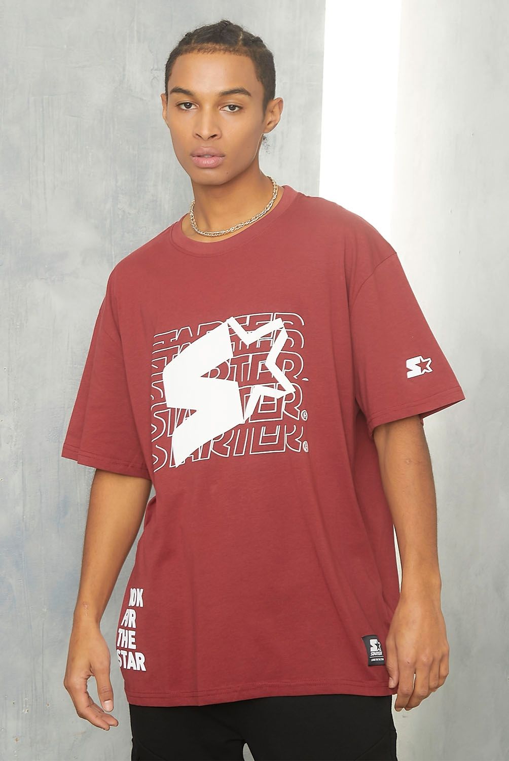 STARTER - Polera Manga Corta Algodón Oversize Hombre Starter