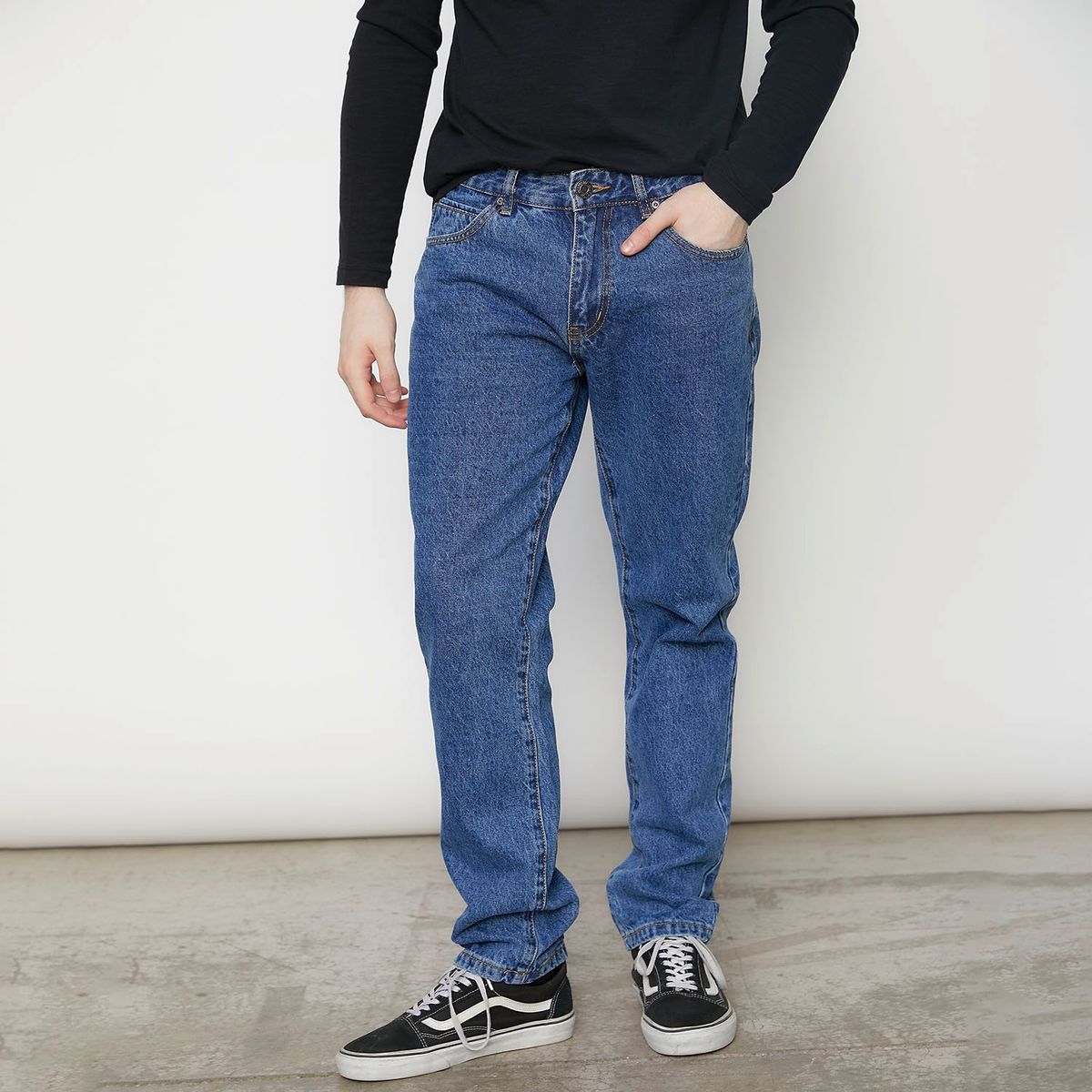 BEARCLIFF - Jeans Regular Fit Denim Hombre Bearcliff