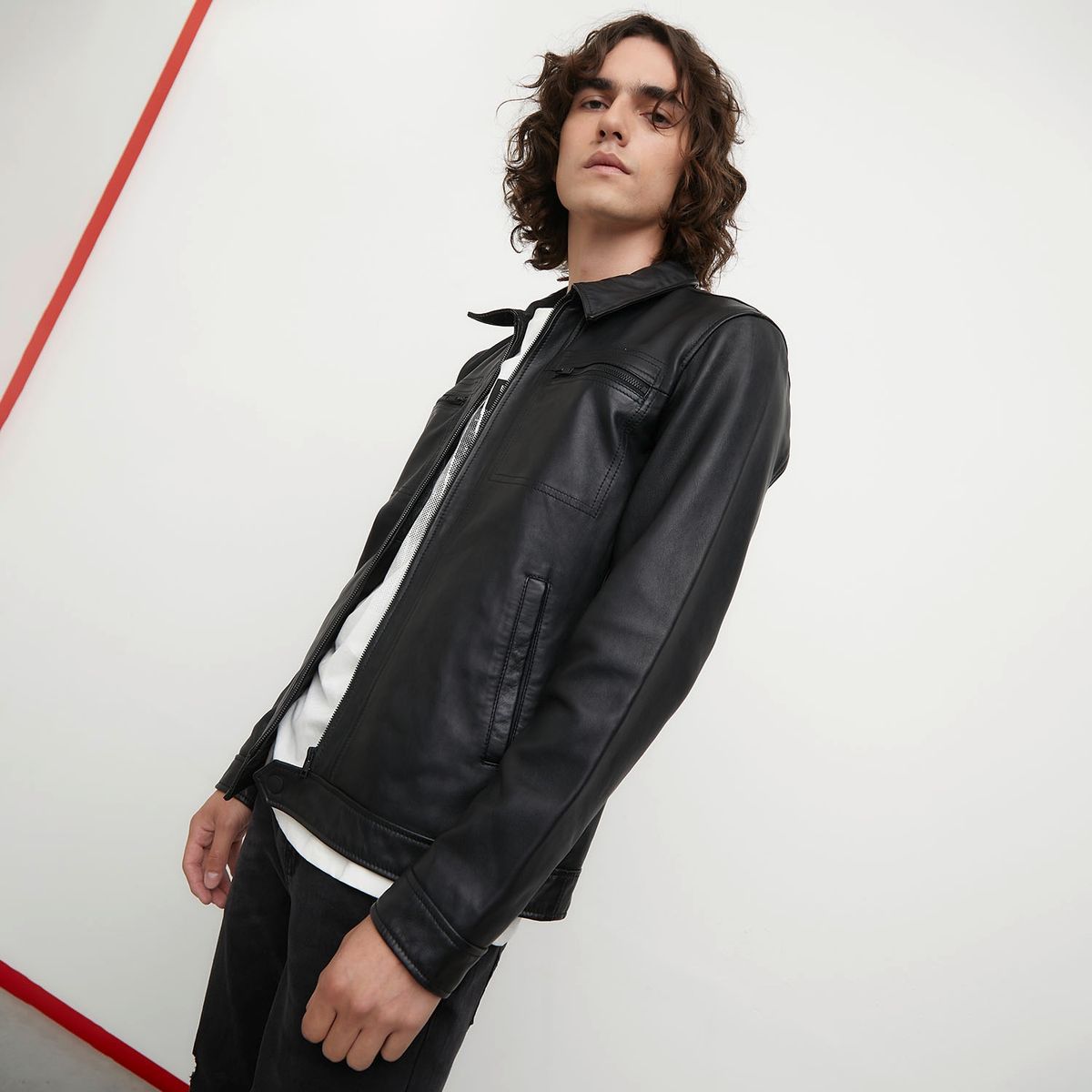 AMERICANINO - Americanino Chaqueta 100% Cuero Hombre