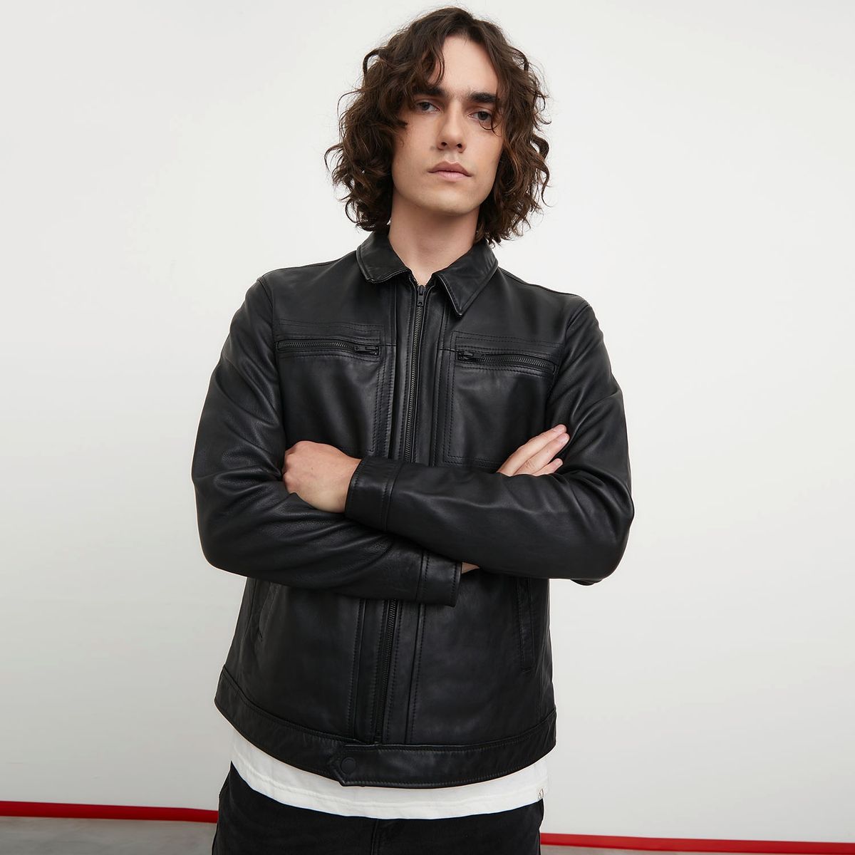 AMERICANINO - Americanino Chaqueta 100% Cuero Hombre