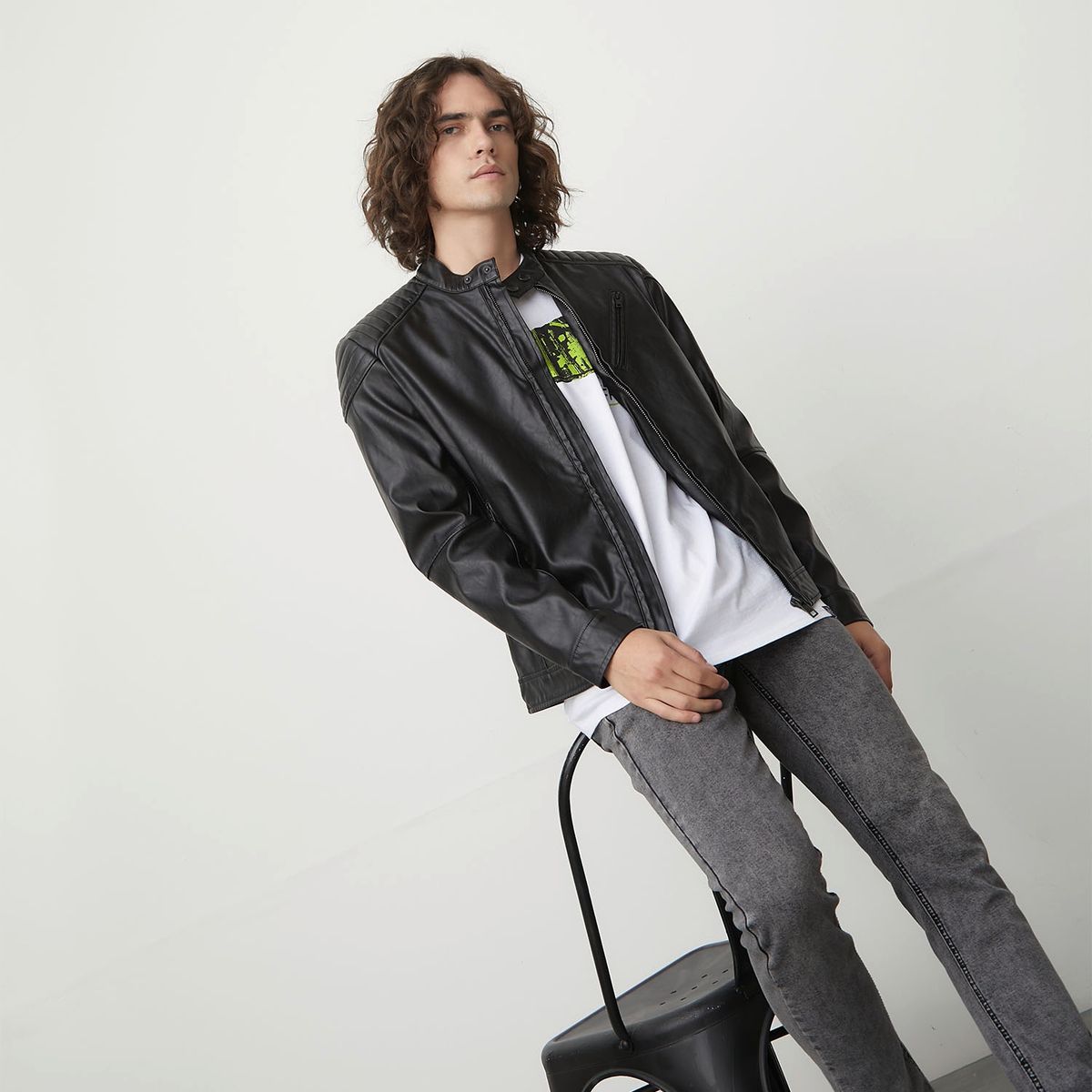 BEARCLIFF - Bearcliff Chaqueta Zero Cuero Hombre