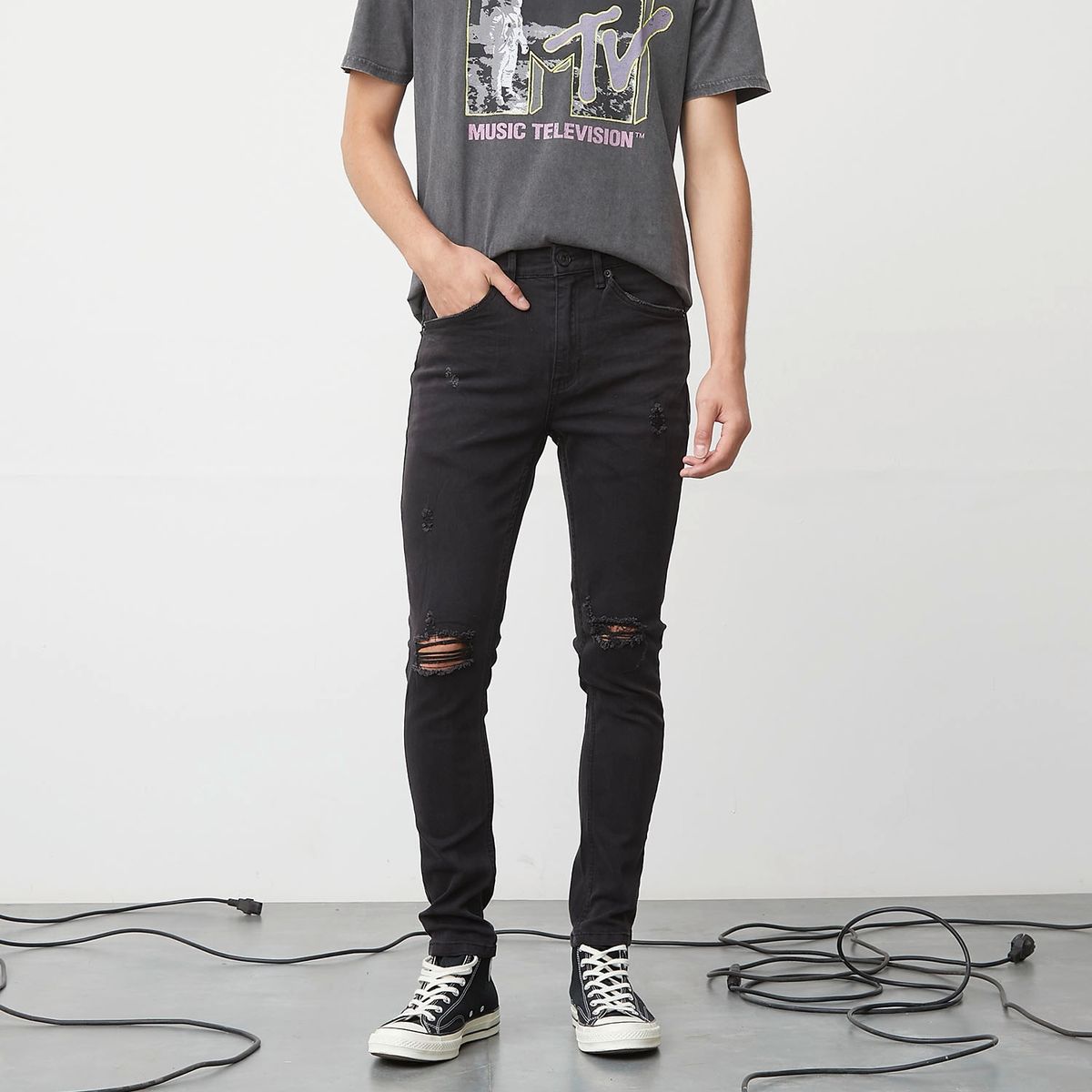 AMERICANINO - Jeans Spray On Fit Hombre Americanino