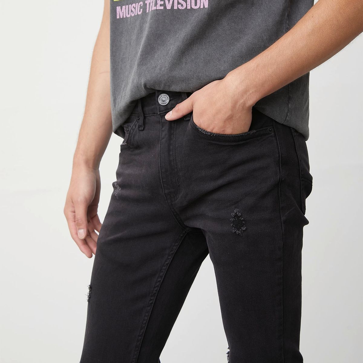 AMERICANINO - Jeans Spray On Fit Hombre Americanino