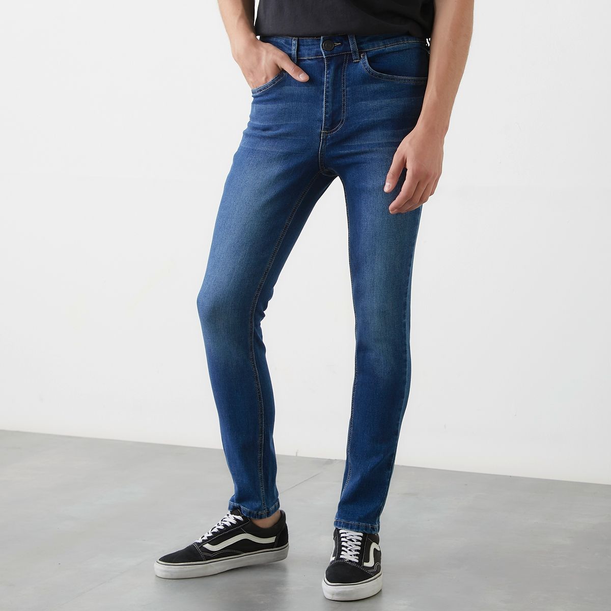 AMERICANINO - Jeans Spray On Fit Algodón Hombre Americanino