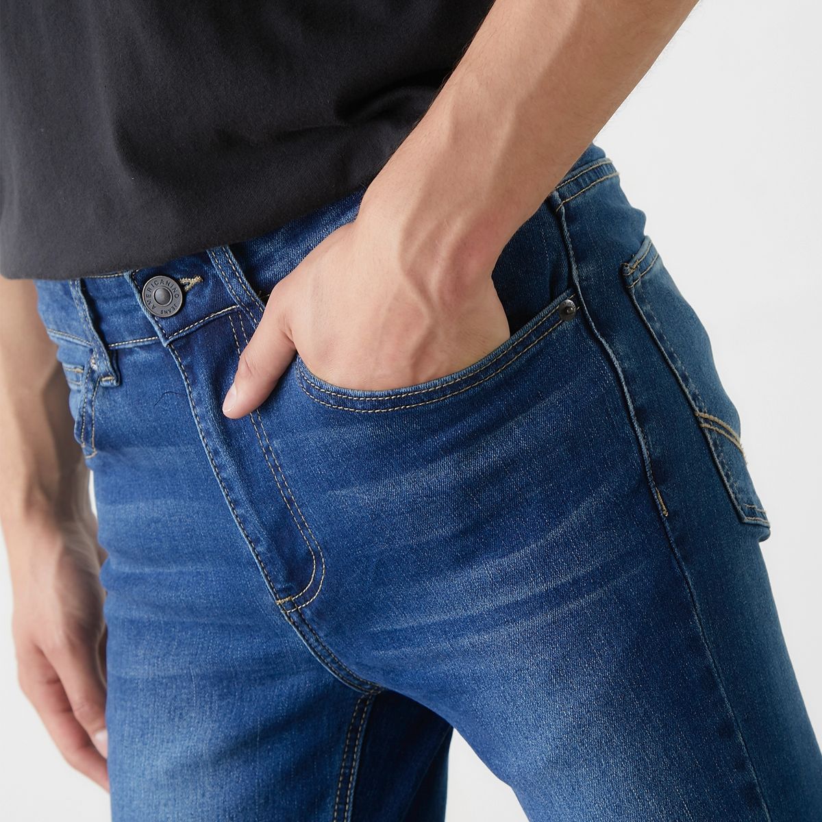 AMERICANINO - Jeans Spray On Fit Algodón Hombre Americanino