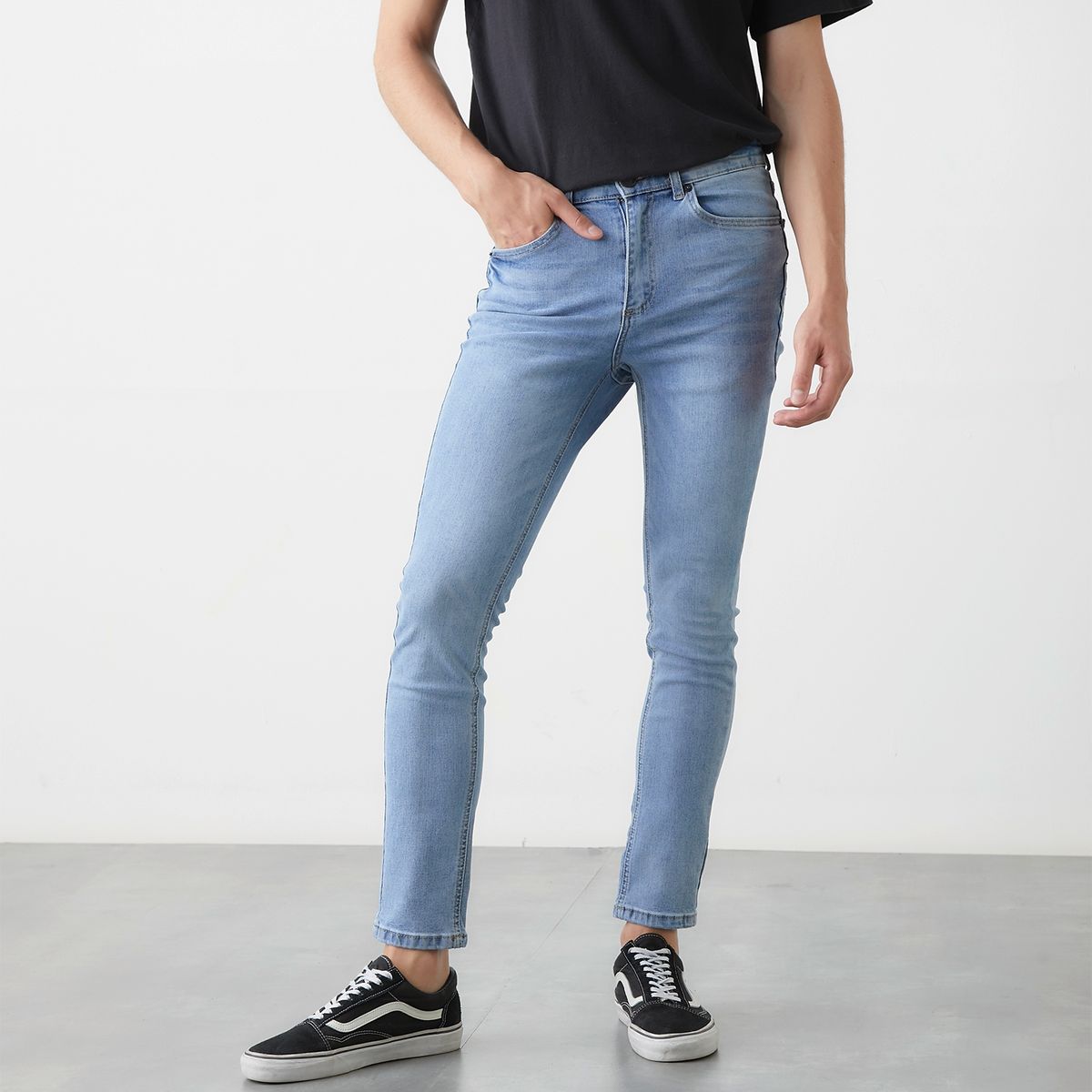 AMERICANINO - Jeans Spray On Fit Algodón Hombre Americanino