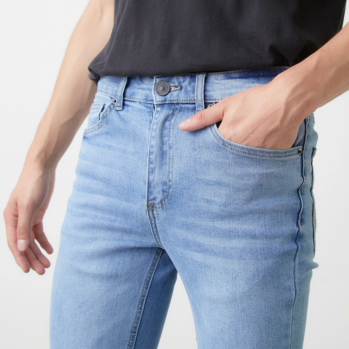 AMERICANINO - Jeans Spray On Fit Algodón Hombre Americanino