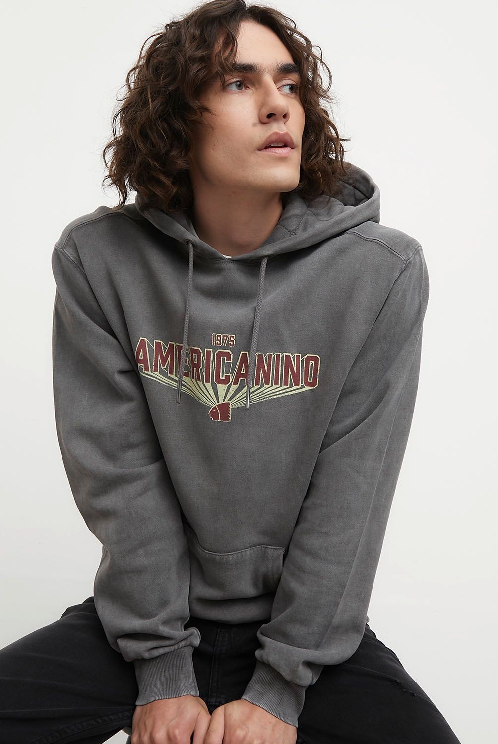 AMERICANINO - Polerón Hoodie Algodón Orgánico Hombre Americanino