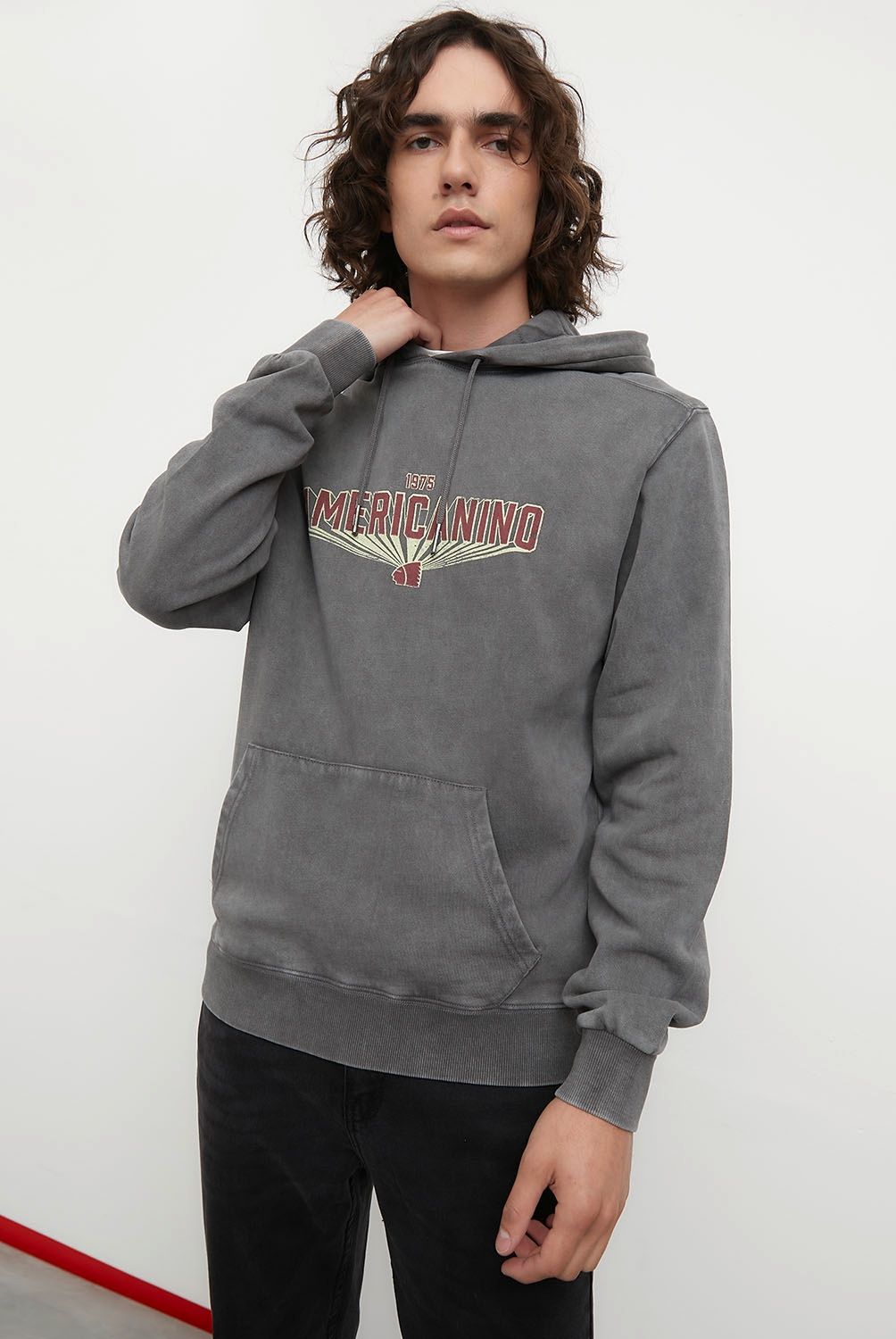 AMERICANINO - Polerón Hoodie Algodón Orgánico Hombre Americanino