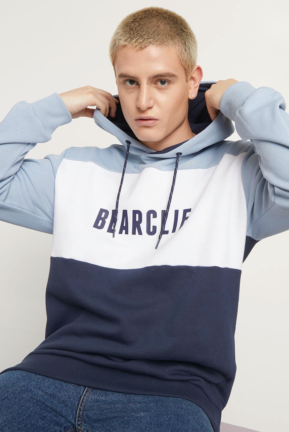 BEARCLIFF - Polerón Hoodie Oversize Hombre Bearcliff