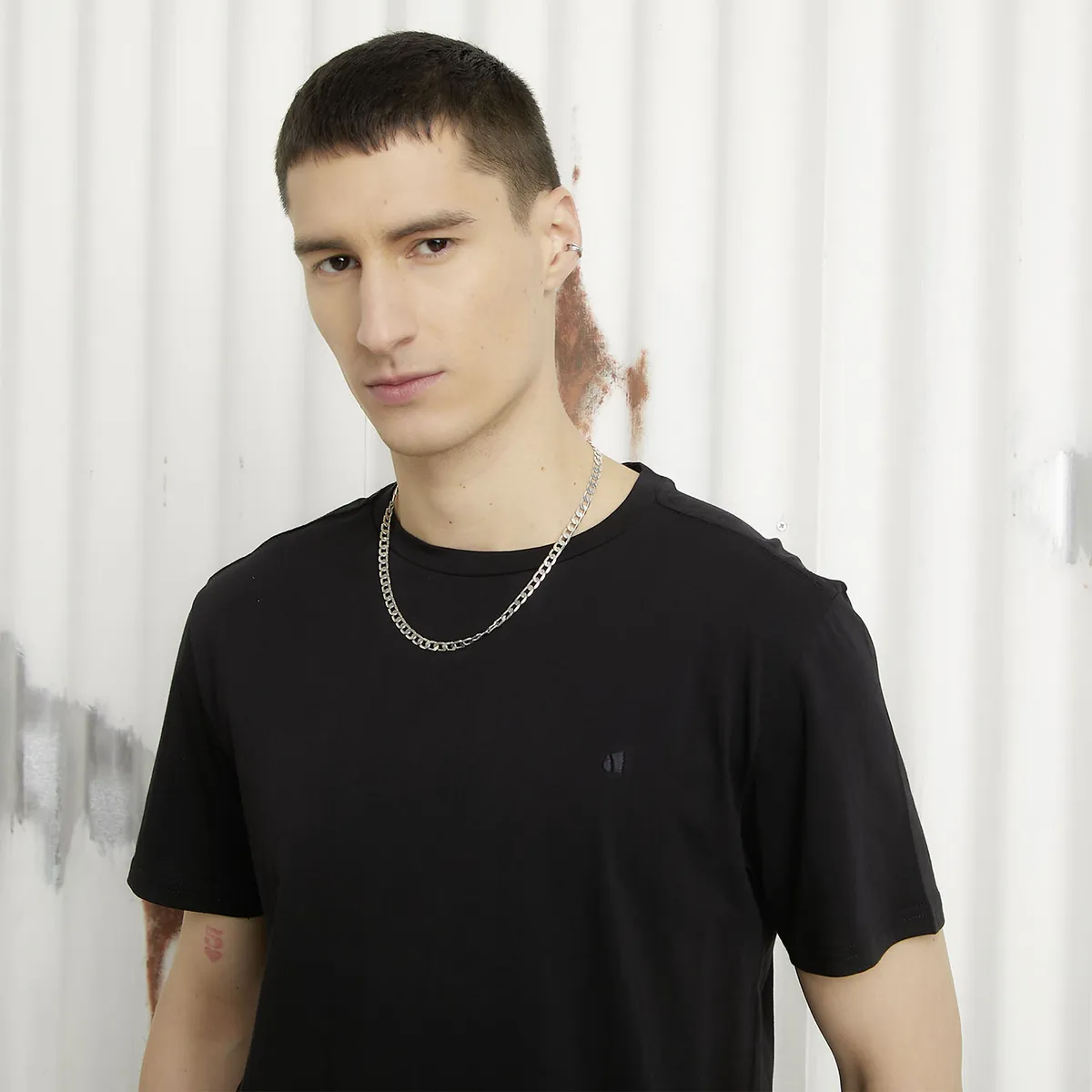 AMERICANINO - Polera Americanino Manga Corta Algodón Hombre Estilo Casual