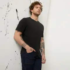 AMERICANINO - Polera Manga Corta Algodón Hombre