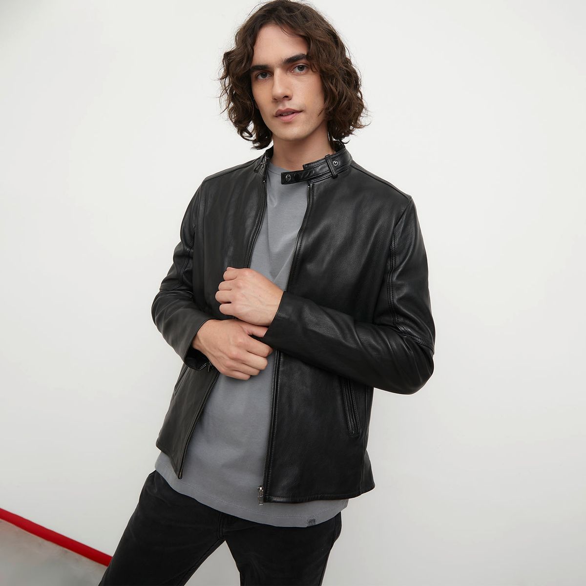 AMERICANINO - Americanino Chaqueta 100% Cuero Hombre