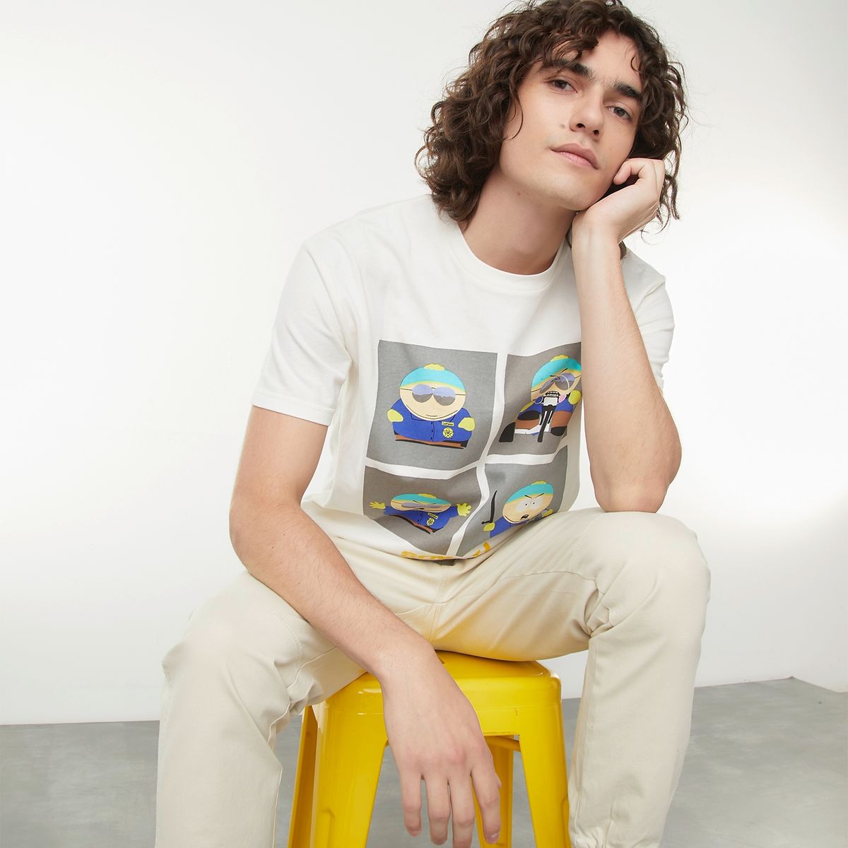 BEARCLIFF - Polera Manga Corta Long Fit Algodón Hombre Bearcliff