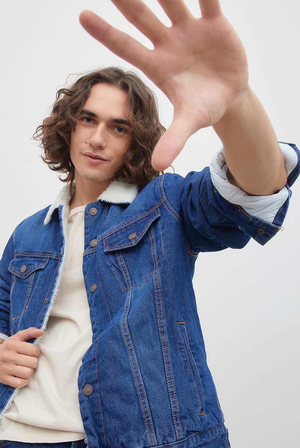 AMERICANINO - Chaqueta Denim Con Chiporro Hombre Americanino