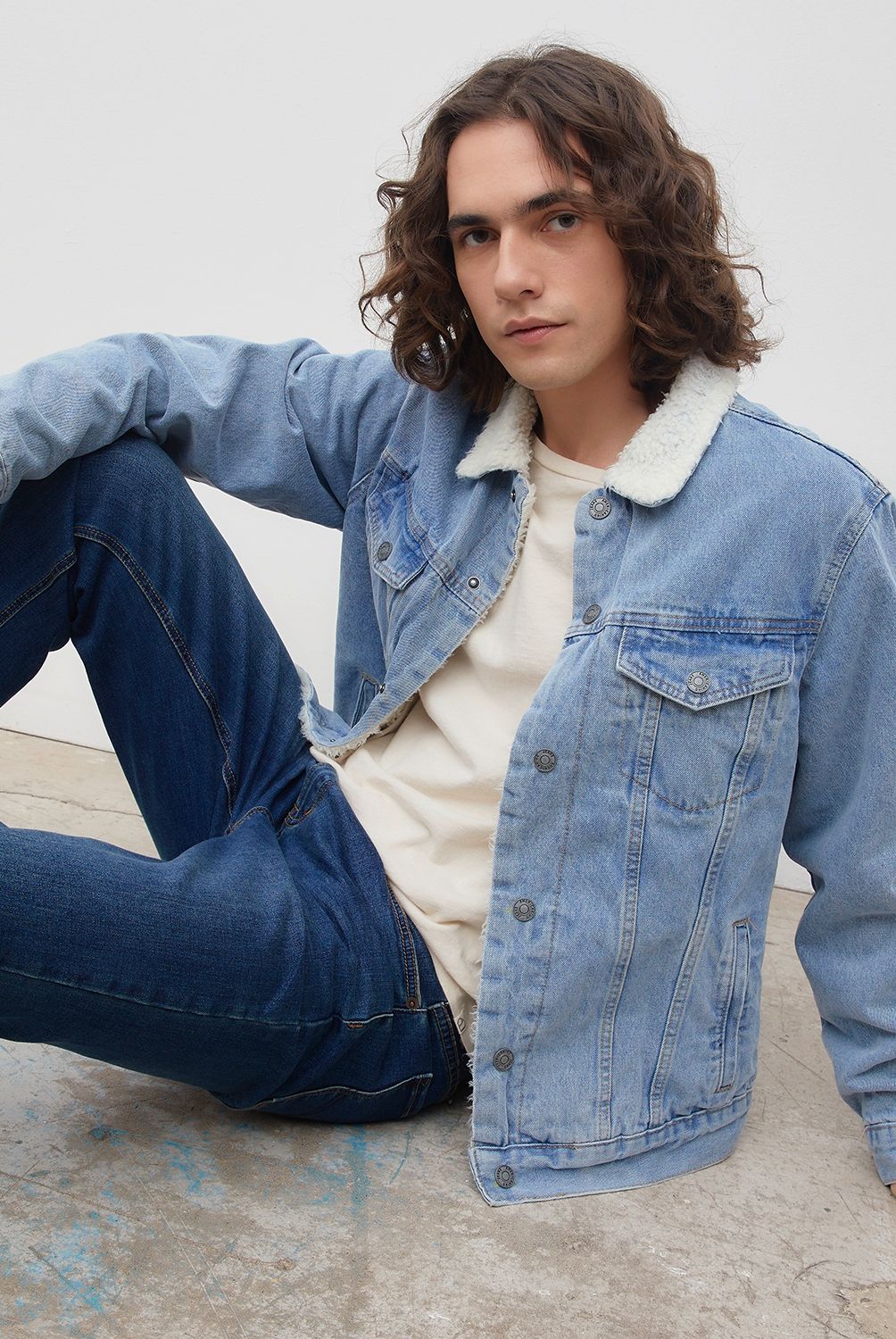 AMERICANINO - Chaqueta Denim Con Chiporro Hombre Americanino