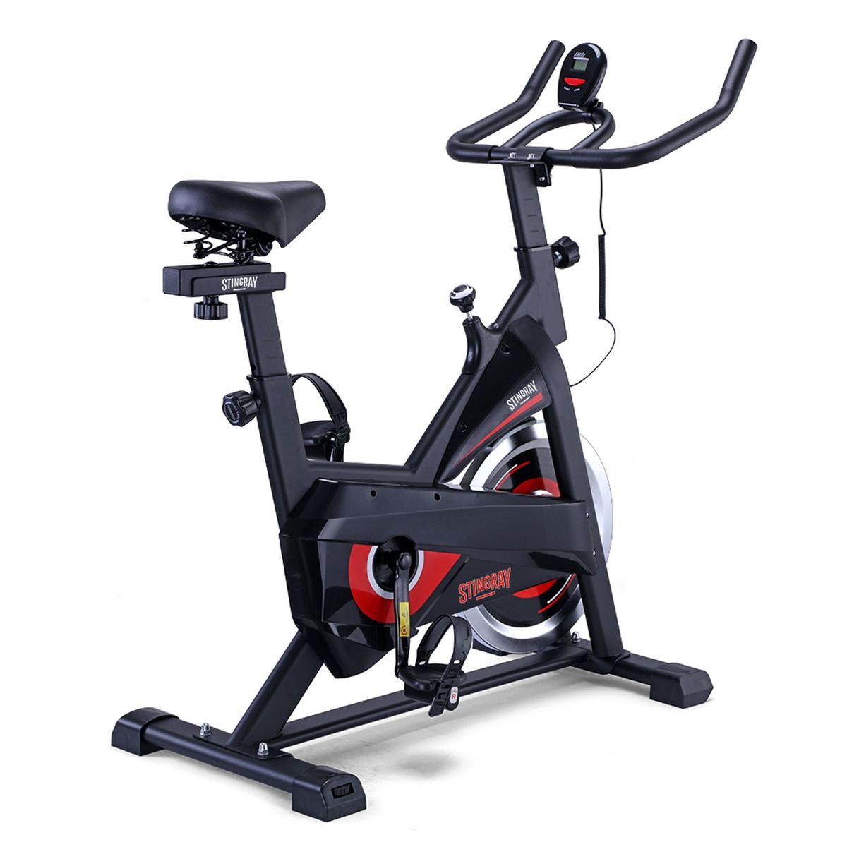 STINGRAY SPORTS - Bicicleta Spinning Stayfit Volante de Inercia 5Kg y Pantalla Integrada