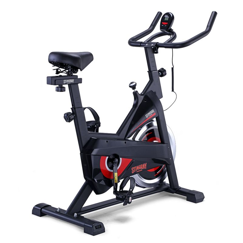 STINGRAY SPORTS - Bicicleta Spinning Stayfit Volante de Inercia 5Kg y Pantalla Integrada