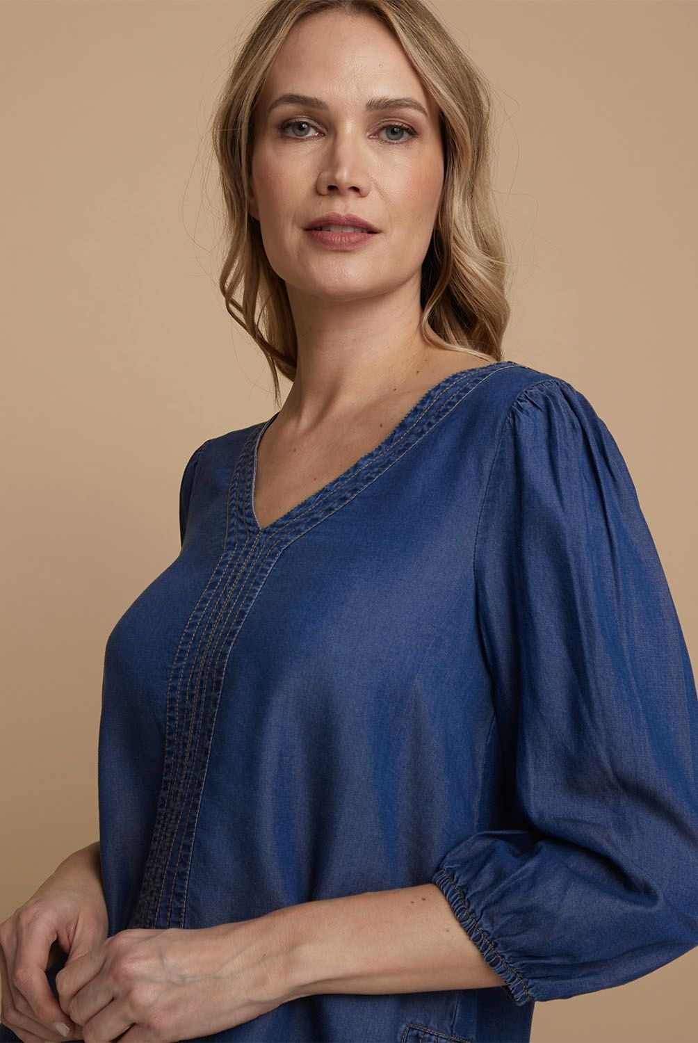Elle - Elle Blusa Tencel Mujer