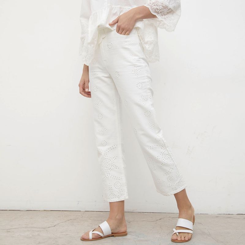 UNIVERSITY CLUB University Club Pantalón Capri Tiro Alto Mujer