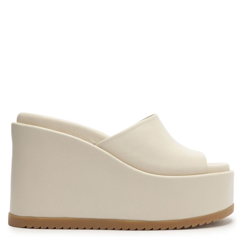 SCHUTZ - Sandalia Cuero Mujer Blanco Schutz