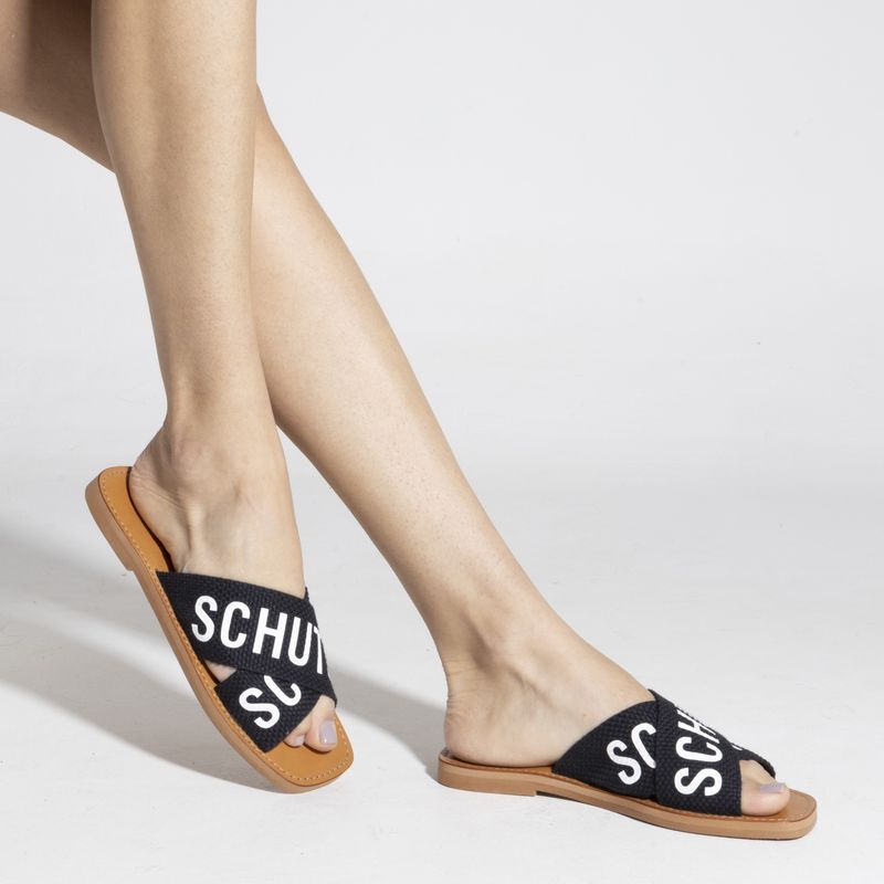 SCHUTZ - Sandalia Mujer Negro Schutz