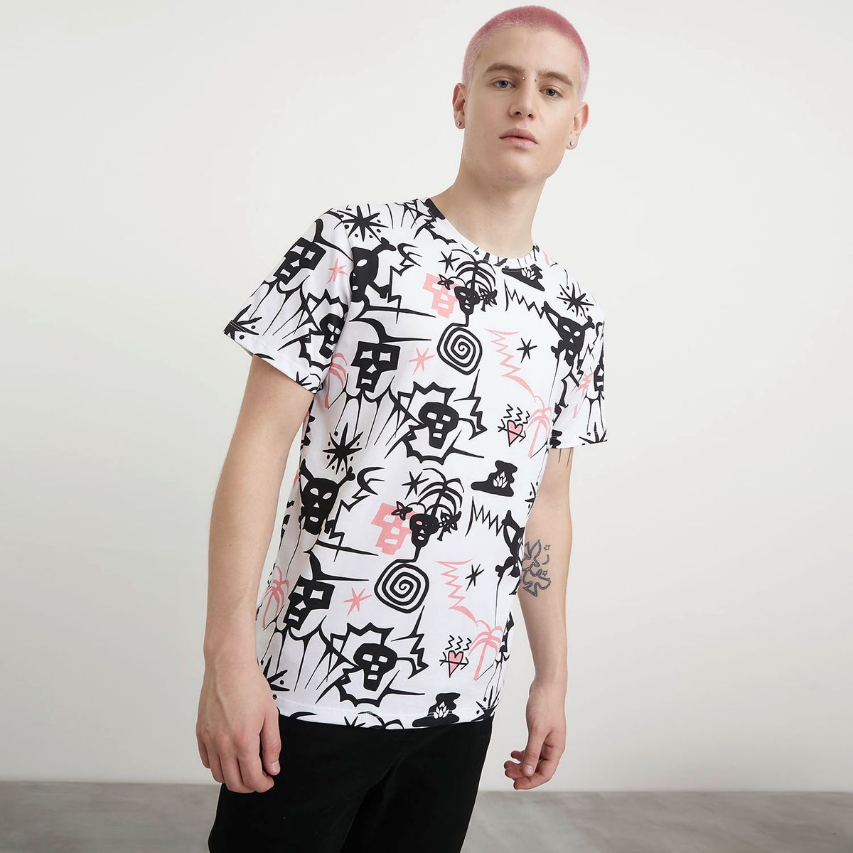 BEARCLIFF - Polera Manga Corta Regular Fit Hombre Bearcliff