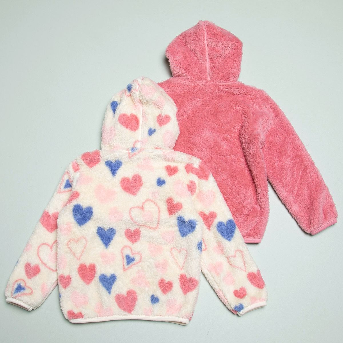 YAMP - Yamp Polerón Niña Pack De 2 Unidades Con Capucha Polar