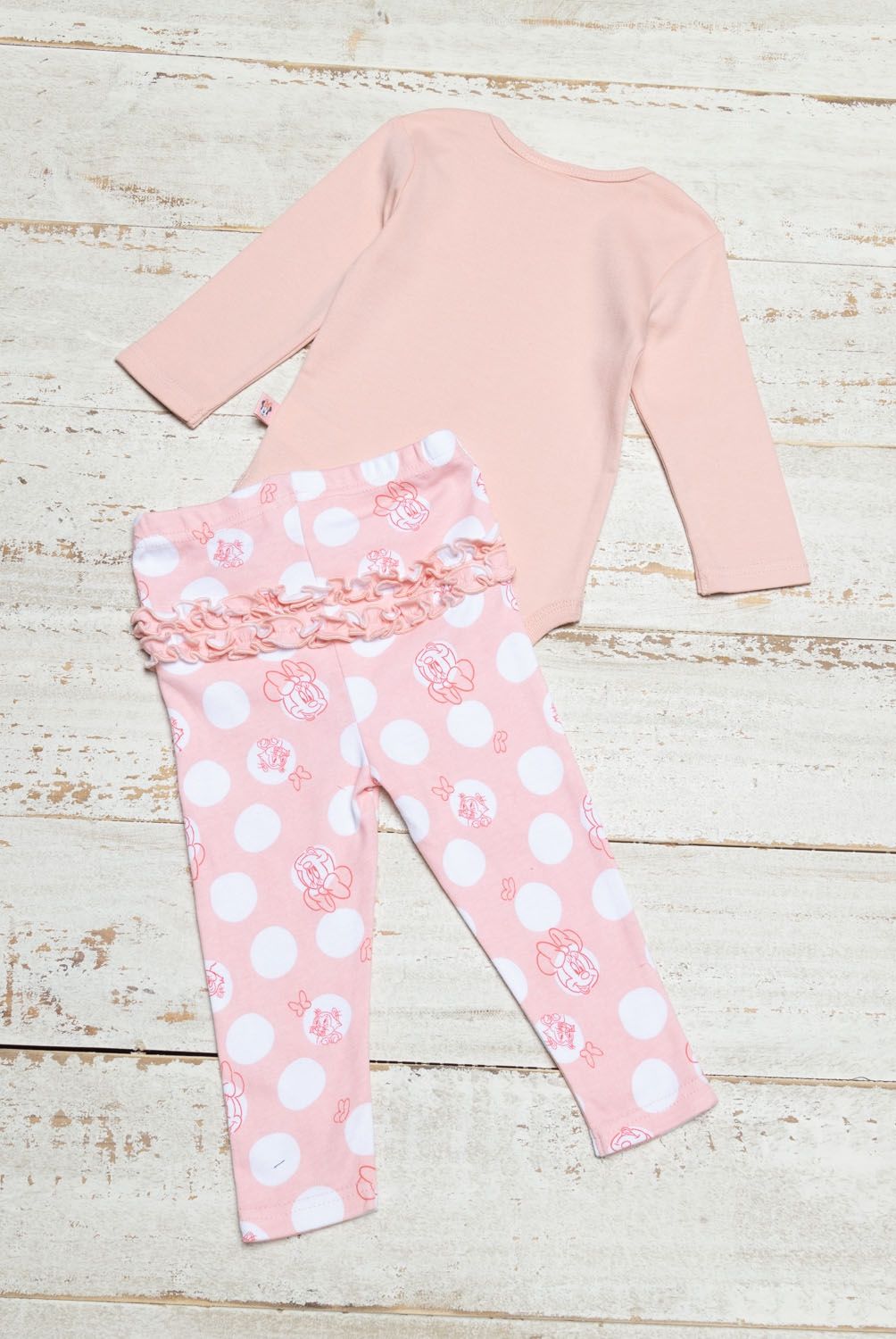 MINNIE - Minnie Conjunto Body Más Patitas Bebé 2 Piezas Algodón Bebé Niña